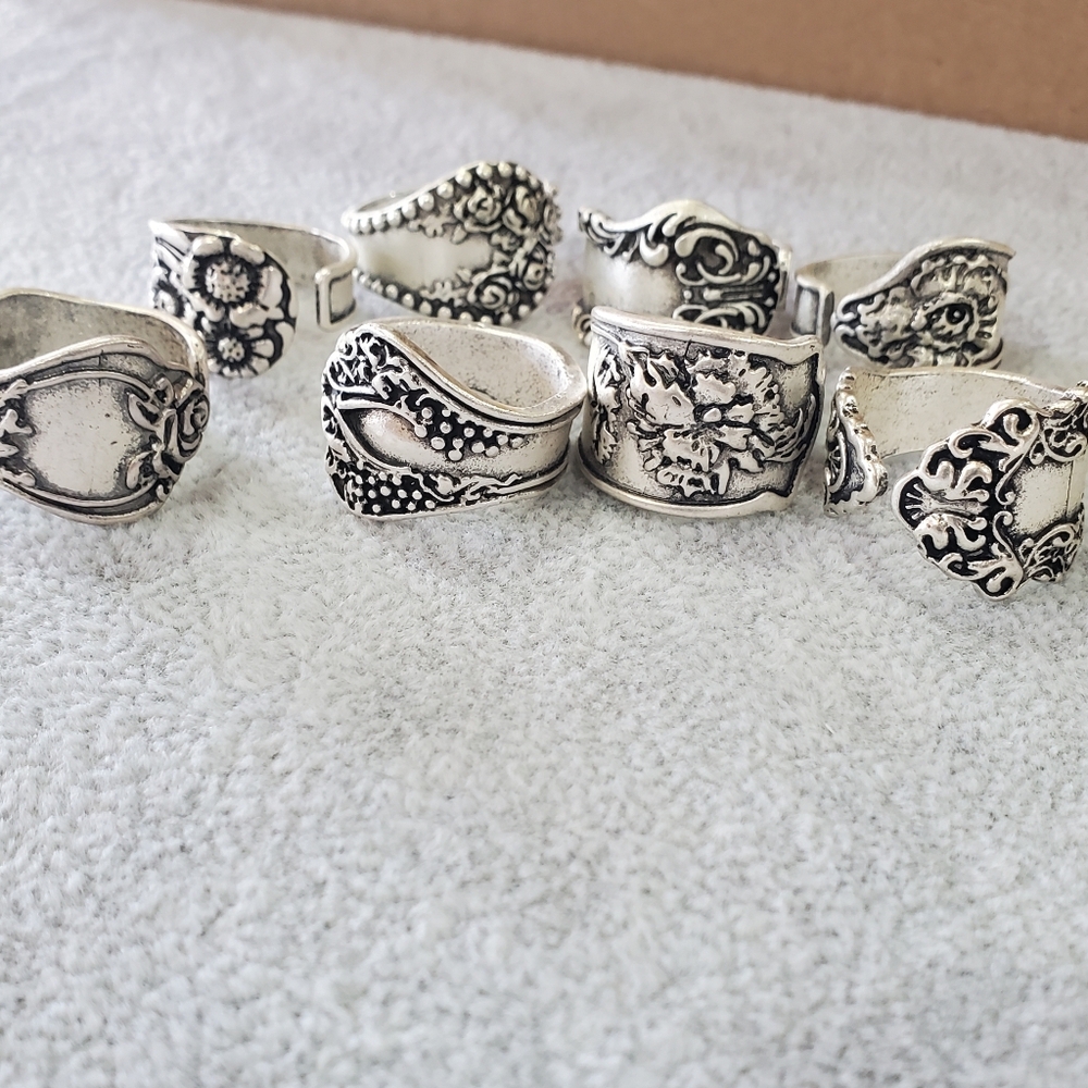 8 Pcs Spoon Rings - Picture 7 of 8